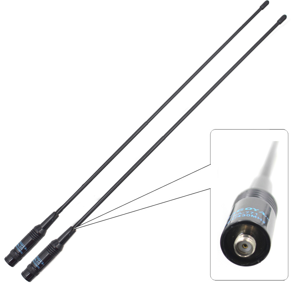 2 個名古屋 NA-771 SMA メス SMA-F デュアル広帯域フレキシブルアンテナ VHF/UHF 144/430MHz 双方向ラジオ BAOFENG UV-5R BF-888S