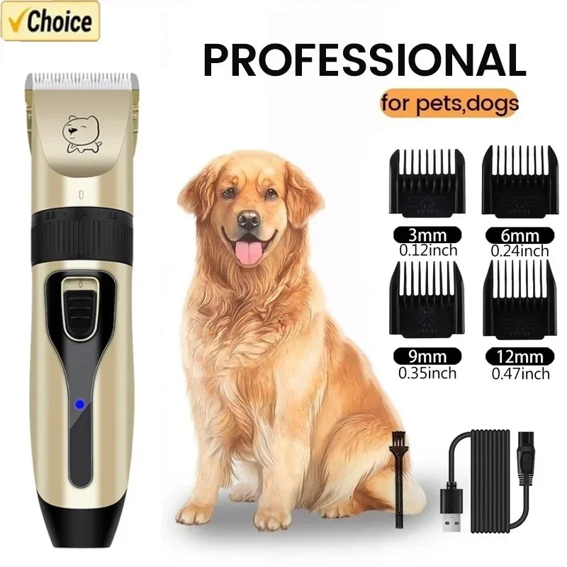 犬プロフェッショナルバリカン電気グルーミングトリマーペット用 USB 充電式猫シェーバー動物散髪機