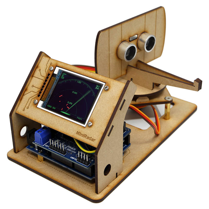 レーダー検出ロボット 1.8 TFT スクリーン TS90A から超音波レーダー Arduino ロボット DIY キットオープンソースプログラマブルおもちゃ
