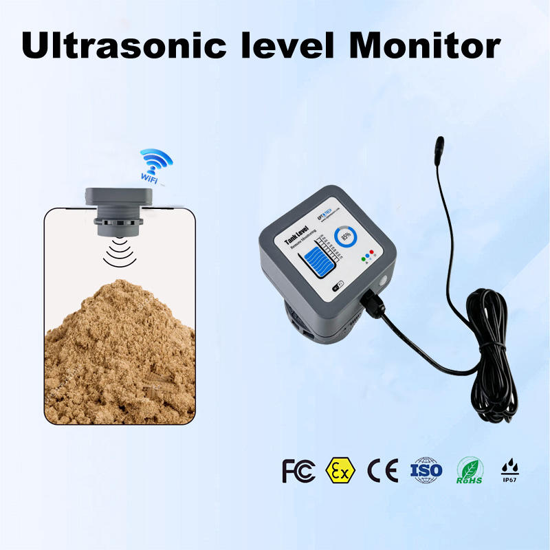 Hot Sales TLC2404 TUYA Smart WiFi Ultrasonic Liquid Controller 10m Wireless Level Detector for Sewage Diesel Fuel Water Tanks