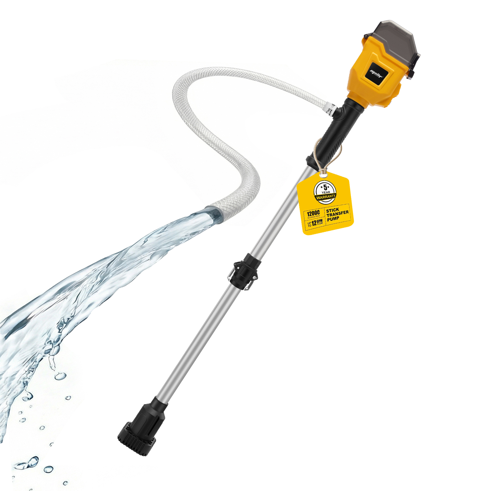 コードレススティック水移送ポンプ Dewalt 18V 20V マキタ 18V バッテリーブラシレス深井戸ポンプと互換性あり (ツールのみ)