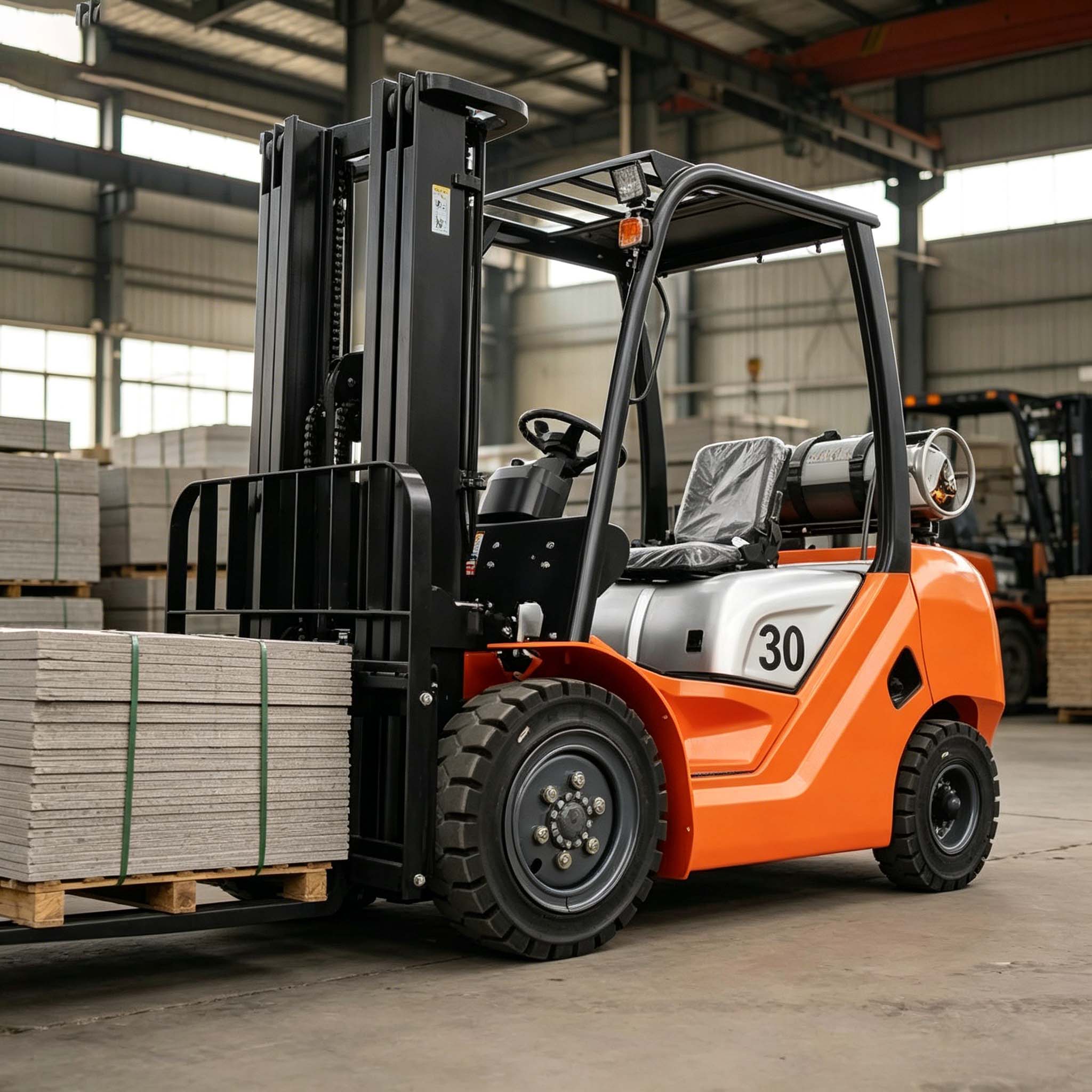 5トン大型フォークリフト、港湾および大規模建設プロジェクト用の安定した性能の産業機器