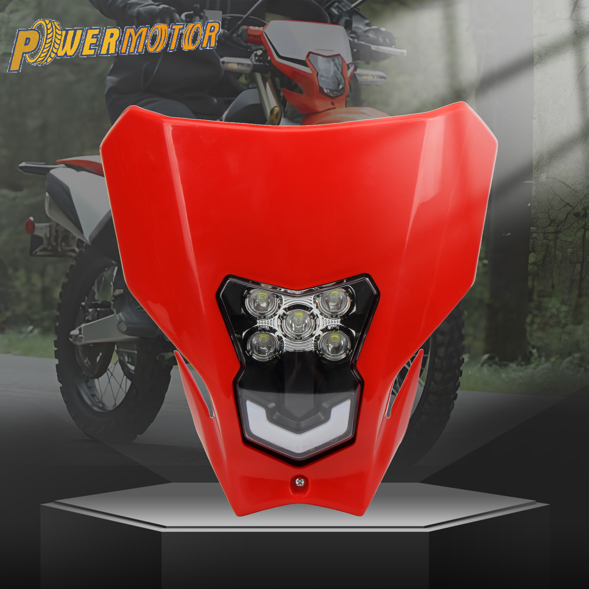 ホンダ CRF450 CRF450L CRF450XR バイク LED ヘッドライトヘッドランプ 2019 2020 オートバイヘッドライトフェアリングエンデューロ