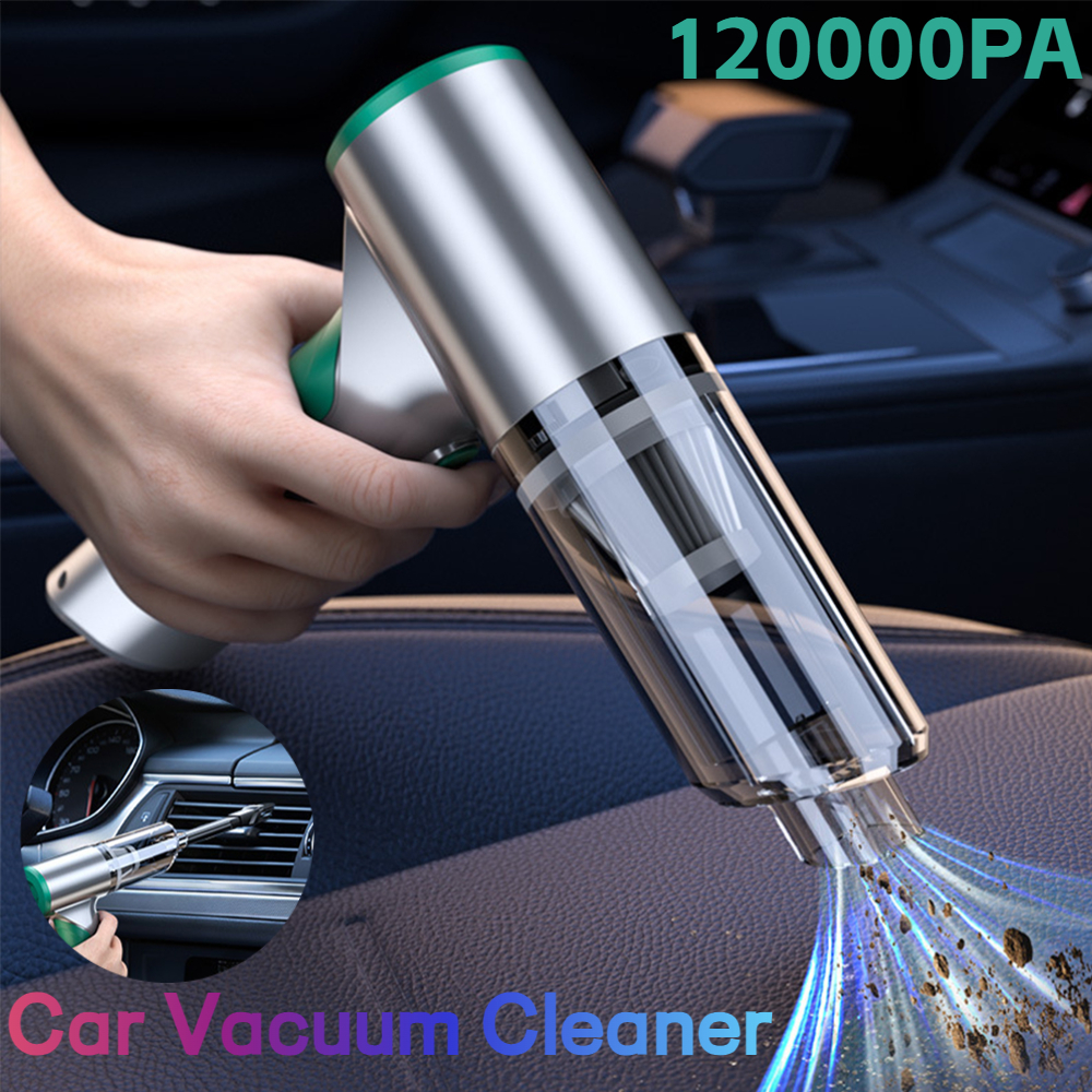 120000Pa 車の掃除機ハイパワー車ワイヤレスクリーナーエアダスター 120 ワット小型手動掃除機ハンド洗浄機