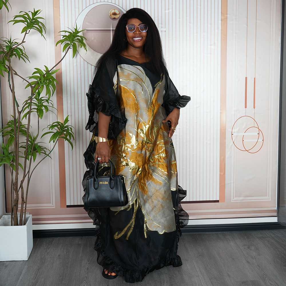 女性用アフリカドレス クリアランスセールのドレス アフリカ服 伝統的な Boubou Africain ファムローブ Africaine Musilm