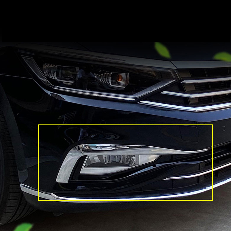 Vw パサート B8 バリアントクローム 2020 2021 2022 2023 標準版フロントフォグランプクロームメッキ装飾ストリップ