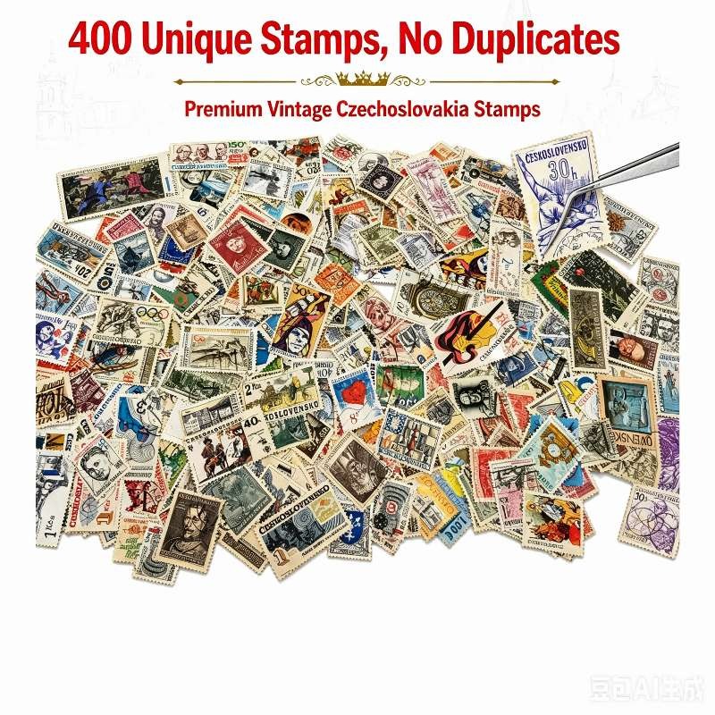 チェコスロバキア切手切手 400 異なるリアルスタンプ郵便切手スクラップブッキング用グッズ切手