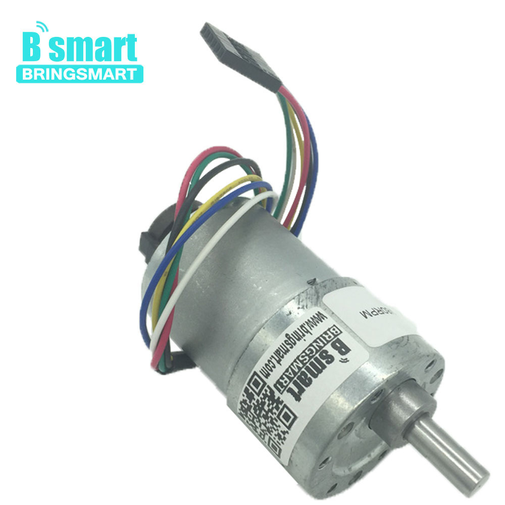 Bringsmart 12V 高トルクモーターエンコーダーディスクギアボックスモーター 6-1600RPM 可変速ミニモーターカスタマイズされたおもちゃ JGB37-3530B