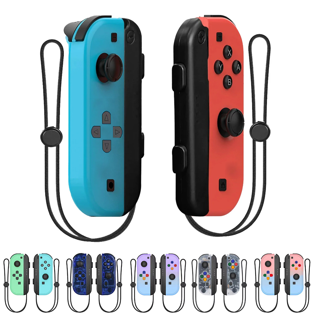 Nintendo Switch/OLED/Lite コントローラー用 Joycons ゲームパッド Bluetooth ワイヤレスジョイスティック、振動 Trubo ウェイクアップ機能付き
