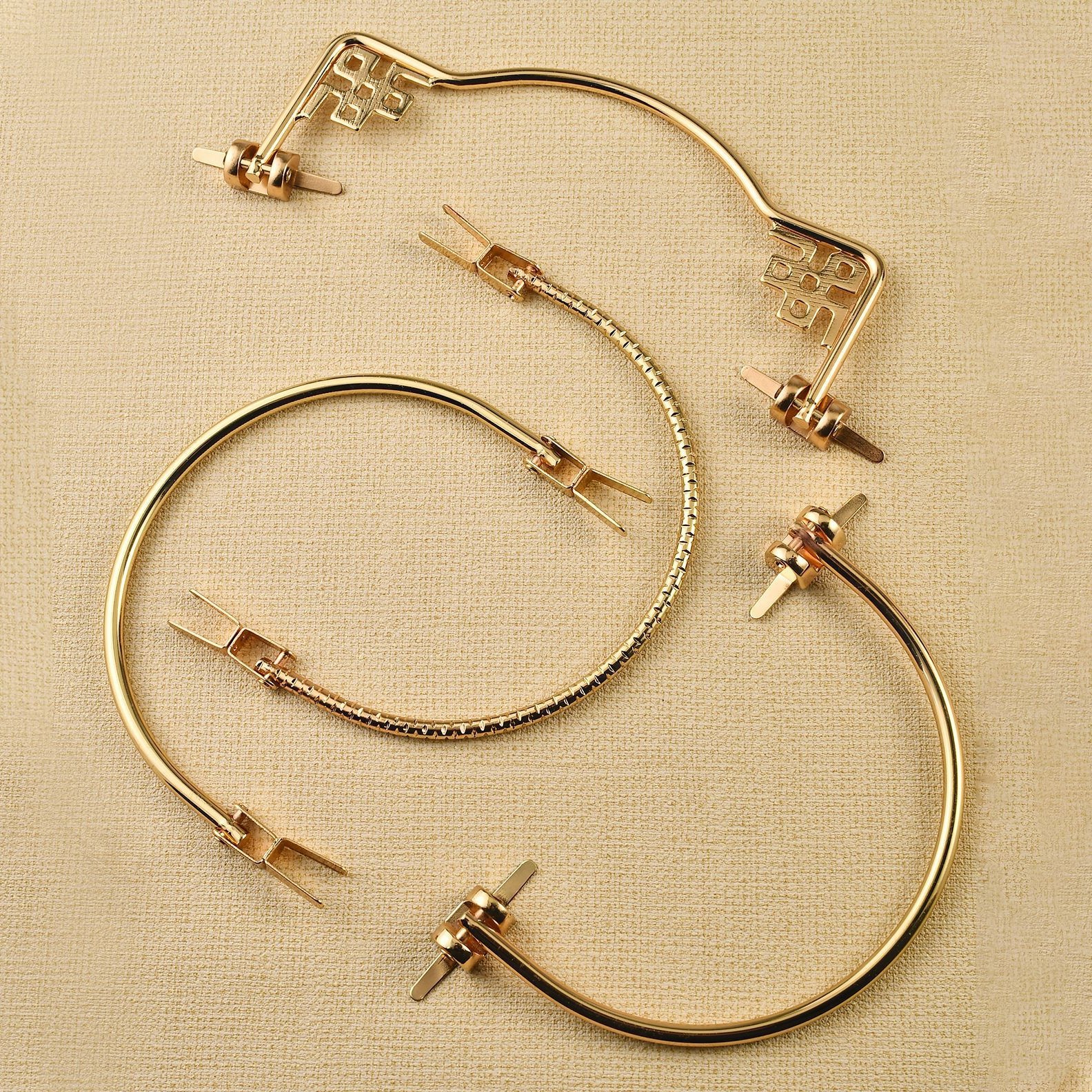 4 個クリエイティブ猫耳バッグハンドル金属 DIY ハンドバッグバッグ財布手作りバッグアクセサリーラウンド D リングぶら下げバックルハードウェア
