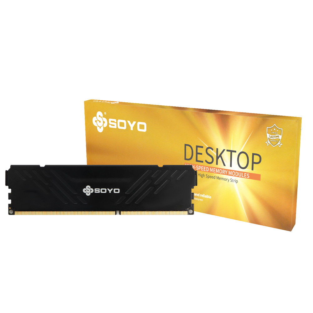 SOYO 8GB/16GB DDR3 1600MHZ メモリ RAM 240ピン 1.5V デスクトップPC用メモリ RAM ECCなし 黒 白 赤 Intel AMD 64ビット