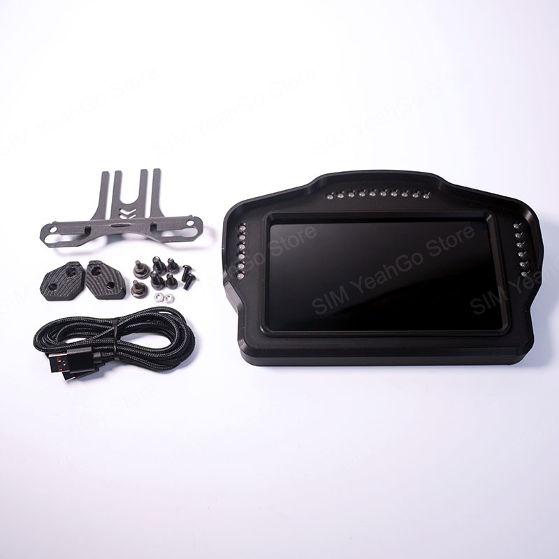 USB Simracing ゲーム 7 インチダッシュボード多機能計器速度ディスプレイ Simagic FANATEC MOZA 用 PC レーシングアクセサリー