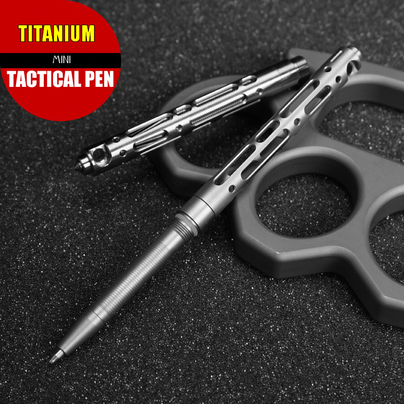 チタン TC4 ミニタクティカルペン自己防衛屋外 EDC ツールキーホルダーポケットビジネスライティングペンコレクションペン