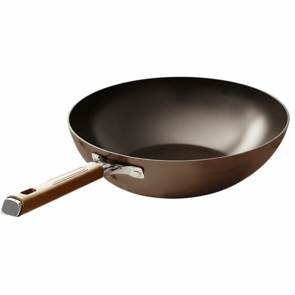 30/32/34 センチメートル鋳鉄フライパン防錆ノンスティックチタンフライパンキッチン調理器具プロのレストランシェフポット