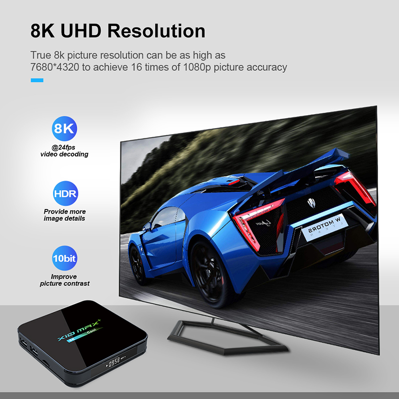 プレセール X10 Max+ Android 9.0 スマート TV ボックス Amlogic S905X3 メディアプレーヤー 4 ギガバイト 32 ギガバイト 64 ギガバイトサポート 4K WIFI H.265 セットトップボックス 2 グラム 16 グラム
