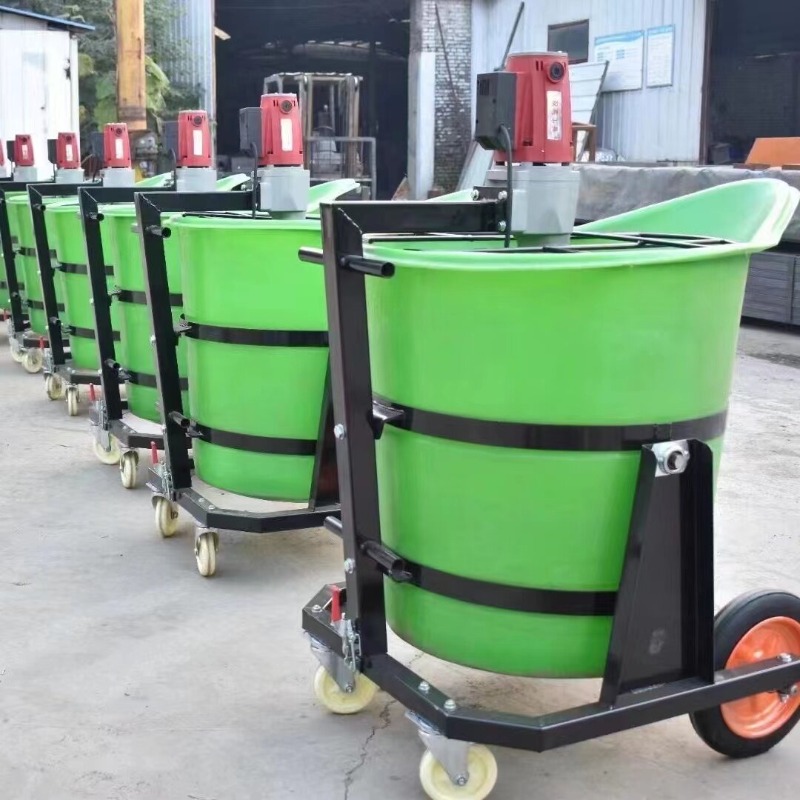 カモノハシプラスチック混合バケット石膏セルフレベリング電気グラウト材混合機付き小型セメントミキサー