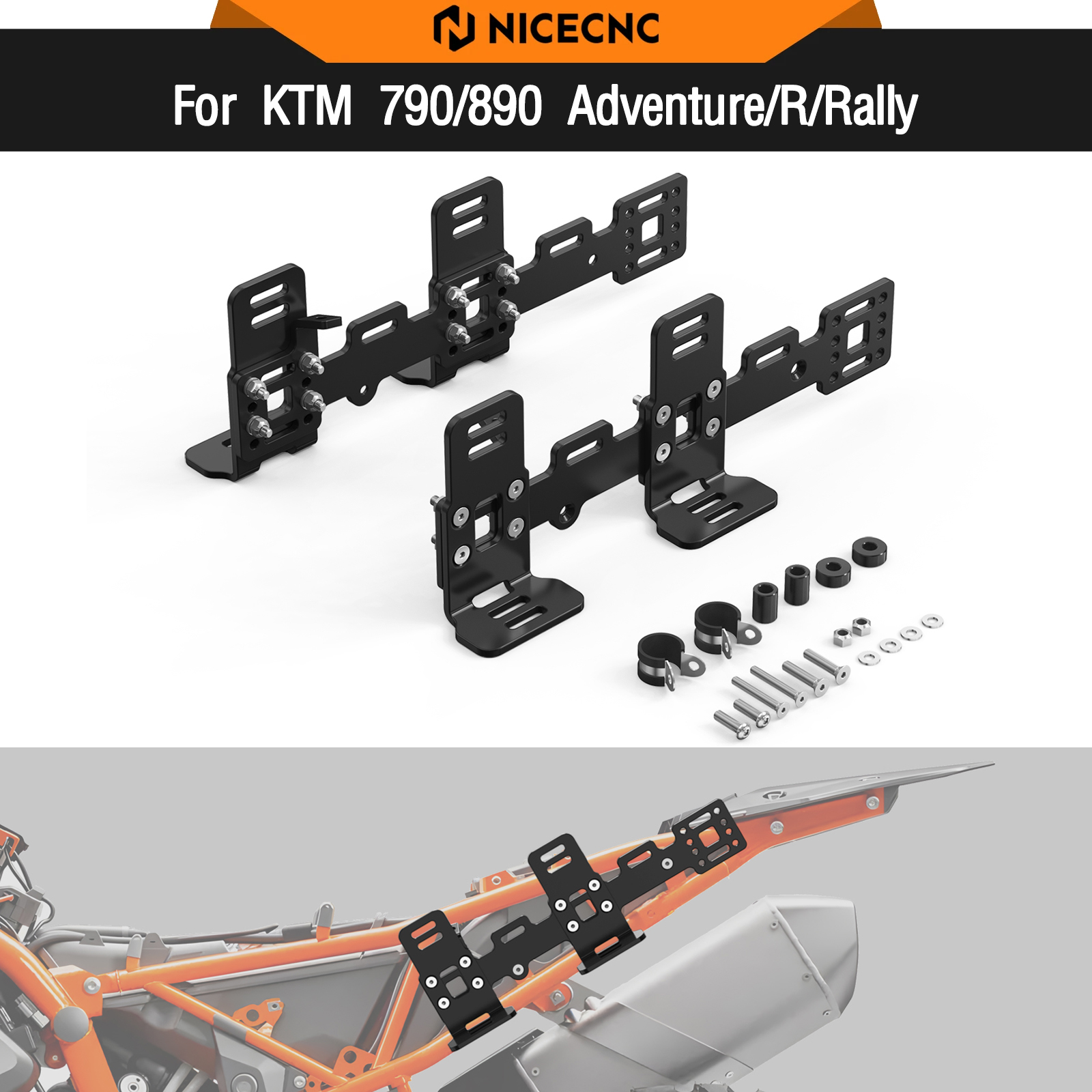 KTM 790 アドベンチャー 890 アドベンチャー R/ラリー 2019-2024 サイド荷物ラックカーゴキャリア 790ADV 890ADV 790 890 アドベンチャー R ADV 890