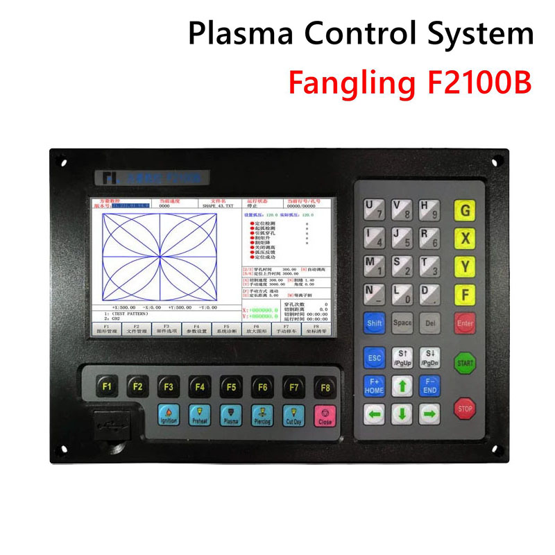 プラズマコントローラ Fangling F2100B CNC システム 2 軸プラズマデジタル制御システム CNC 火炎切断機システム