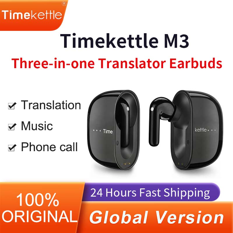 TimeKettle M3 言語同時翻訳ヘッドセット ビジネス通訳イヤホン 旅行音声翻訳イヤホン