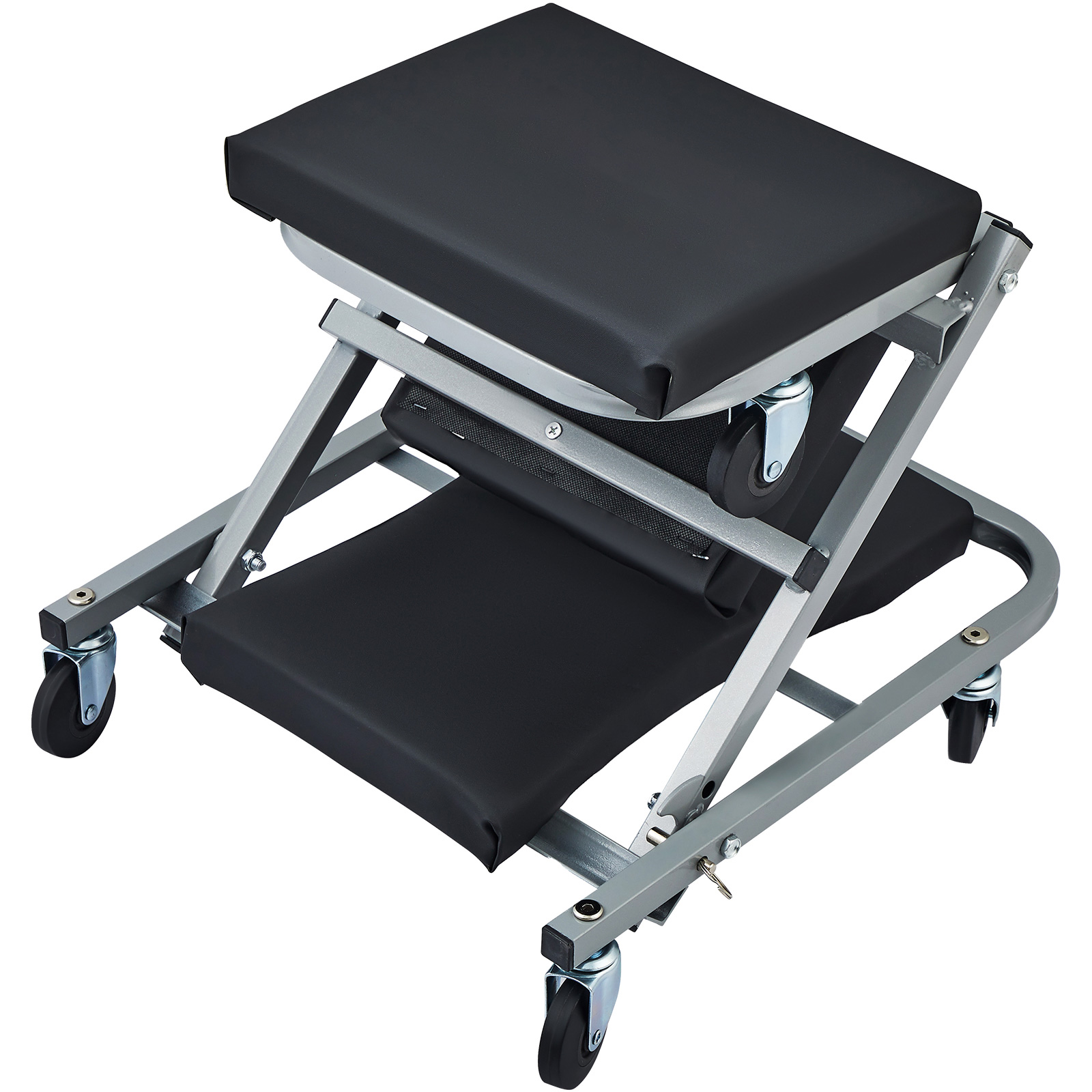 SucceBuy メカニック クリーパー 36 インチ Z クリーパー シート 2 in 1 ガレージ/ショップ クリーパー 耐荷重 300 ポンド、ロープロファイル クリーパー 6 個ホイール付き