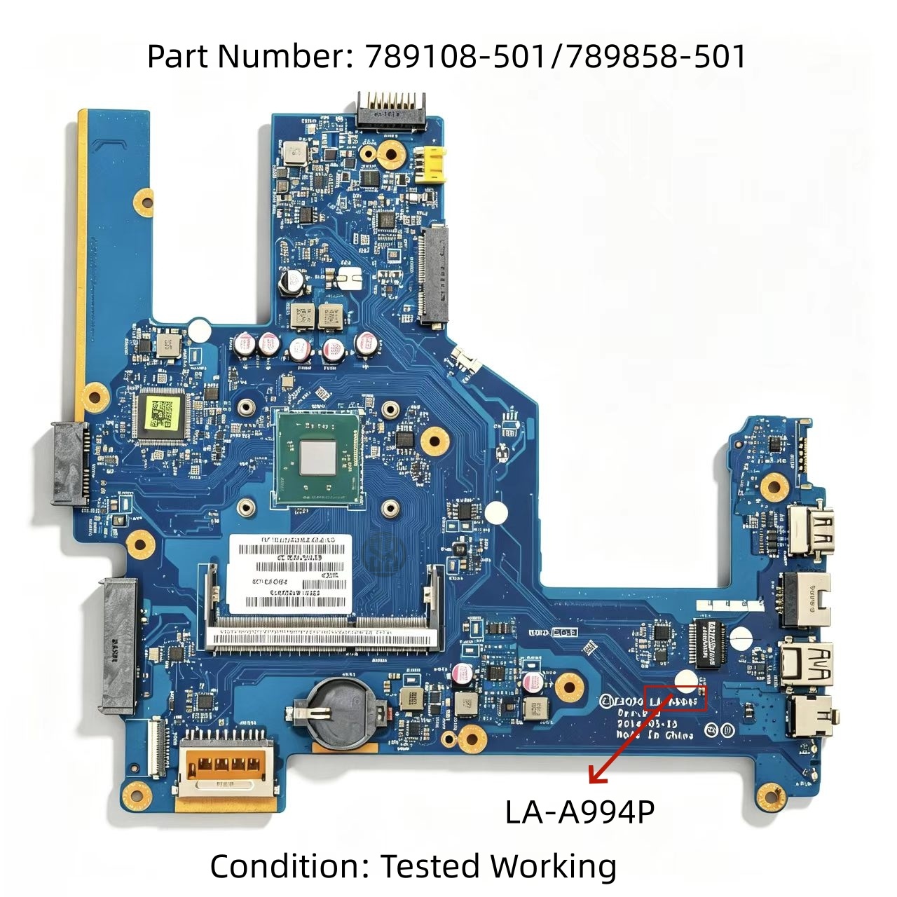 ノートパソコンのマザーボード ZS050 LA-A994P Rev2.0 HP 250 G3 15-R 789108-501 789858-501 N2920 CPU 1.86 グラム DDR3 メインボード 100% 完全テスト