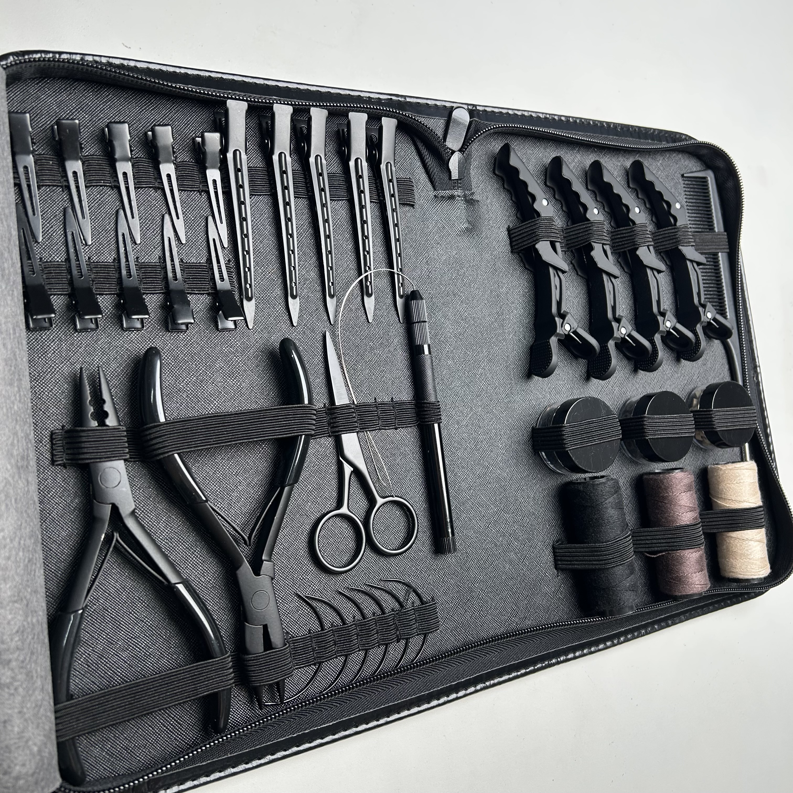 ヘアエクステンションプライヤーツールキットヘアエクステンション用ピンセットナノリングスチールヘアエクステンションプライヤーセットヘアエクステンション用