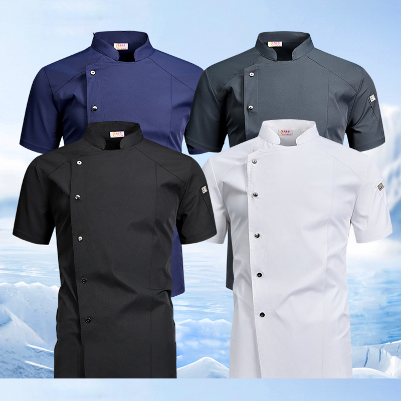 プロリンクルシェフジャケットキッチンレストランホテルケータリングベーキング食品調理制服ソフトストレッチコットン作業服