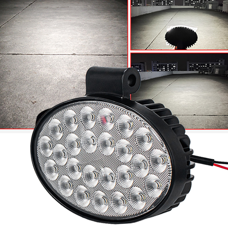 50 ワット 4 インチオーバル農業車両 LED スポットライトオフロード車両修正された補助ライト 12V-60V フラッドビームオートバイライト
