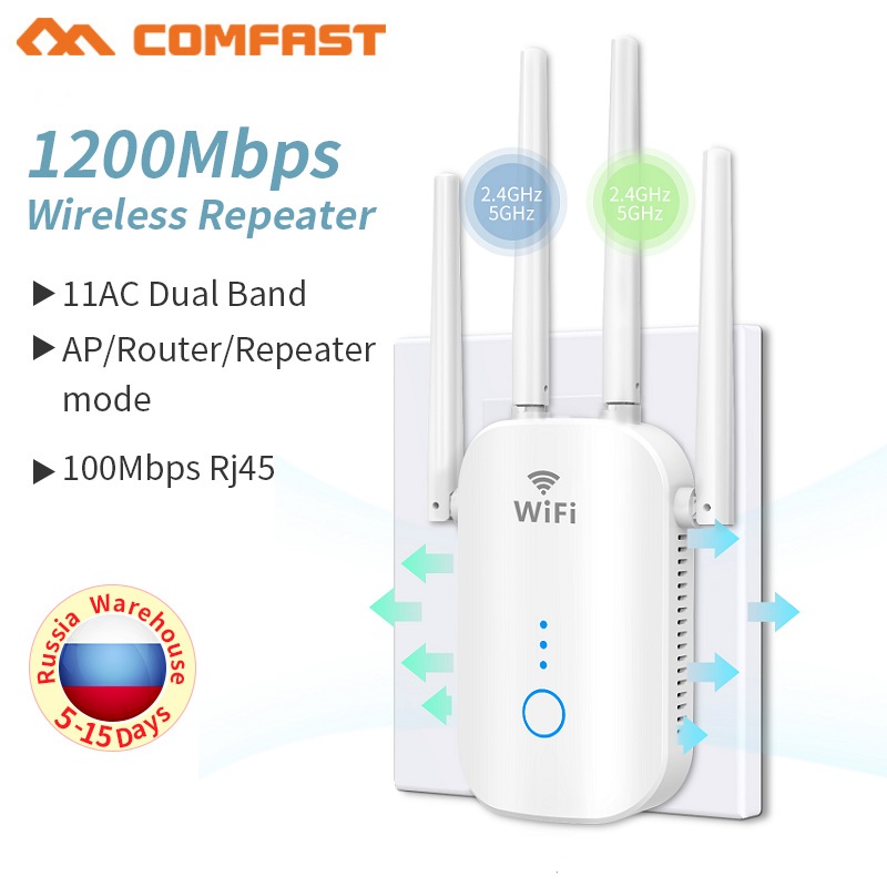 COMFAST AC1200 WiFi エクステンダー 2.4G