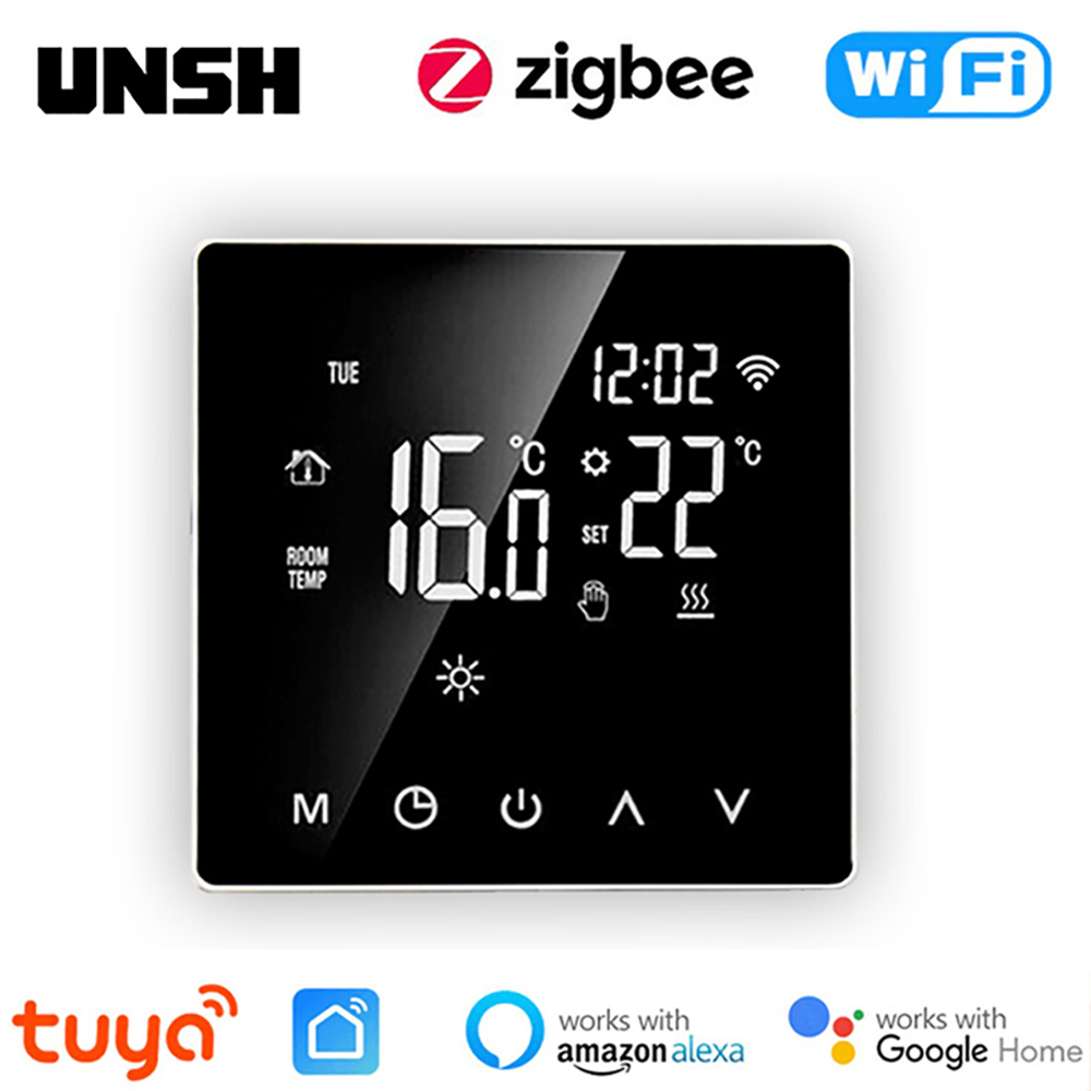 Tuya WiFi ZigBee スマート サーモスタット 電気床暖房 水/ガス ボイラー 温度コントローラー サポート Alexa Google ホーム アリス