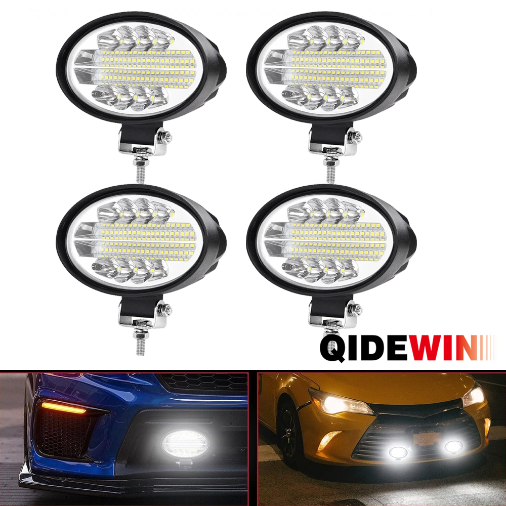 LED トラクターオーバルワークライト 5 インチ車ランプ 12V 24V オフロードキャブヘッドライト鉱山クレーンダンプトラックフォークリフト ATV スポットライト