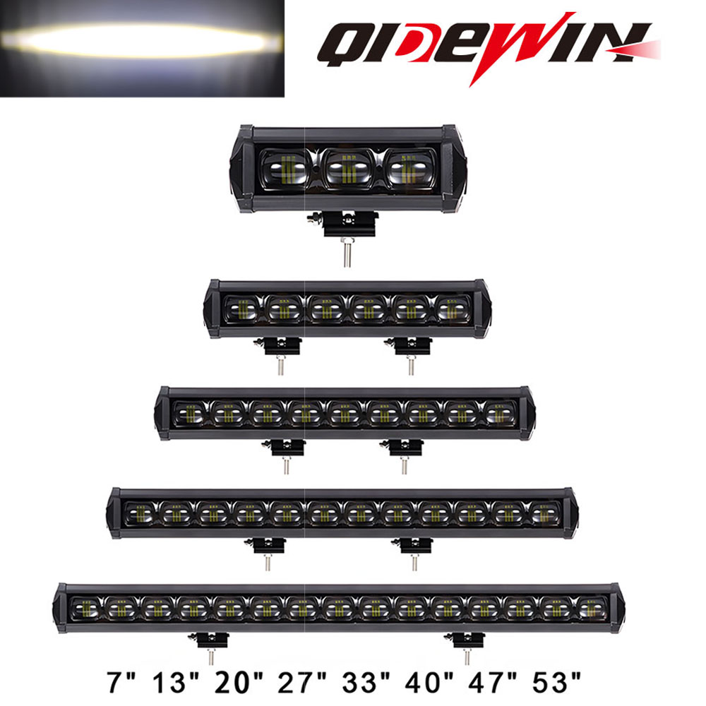 9D レンズフラッドビームオフロード LED バーワークライト 12 V 24 V ライトバー自動車 4 × 4 ピックアップトラックトラクター車両部品作業ランプ