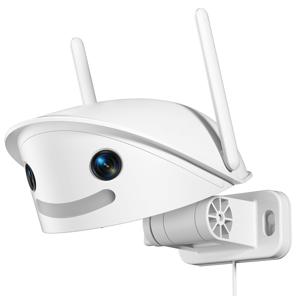 180°パノラマWiFiセキュリティカメラ屋外デュアルレンズIPバレットカメラ人間/車両検出カラーナイトビジョンセキュリティカメラ
