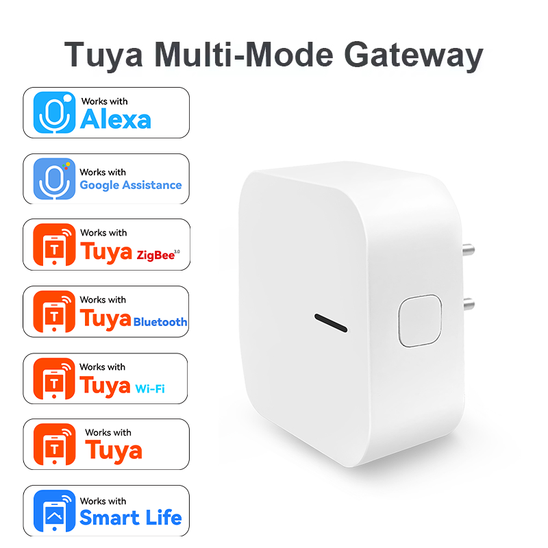 ワイヤレスプラグイン Tuya 2.4G WI-FI マルチモードゲートウェイハブ Zigbee Bluetooth サブデバイス スマートオートメーションリンケージ接続ブリッジ