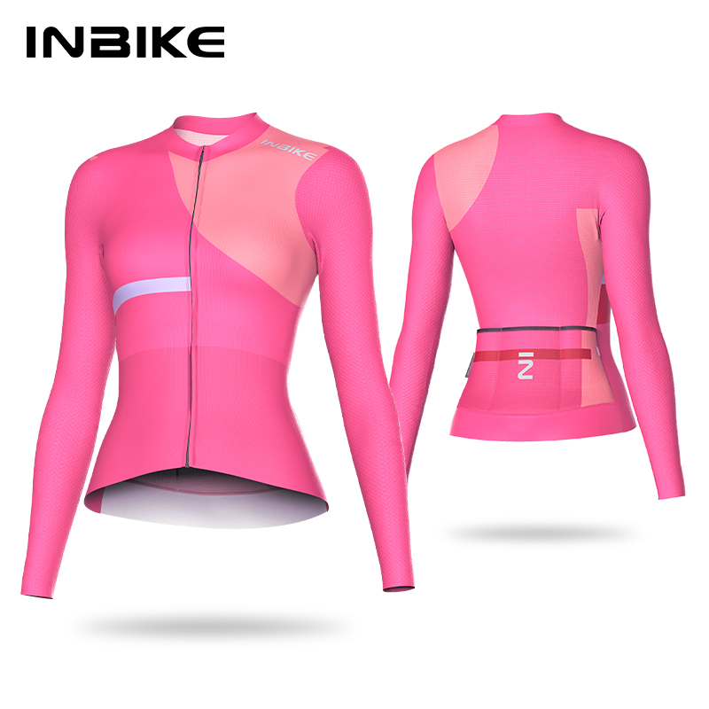 INBIKE 女性のサイクリング長袖 2025 夏春プロフェッショナル薄型ロードマウンテンバイク快適な通気性バイク服