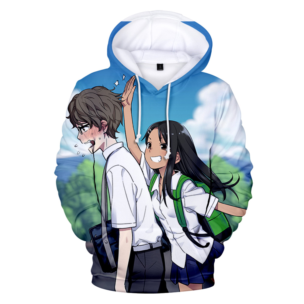 漫画ノベルティ独特のかわいい長瀞 3D プリントパーカースウェット男性/女性トレーナーファッションカジュアル長袖プルオーバー