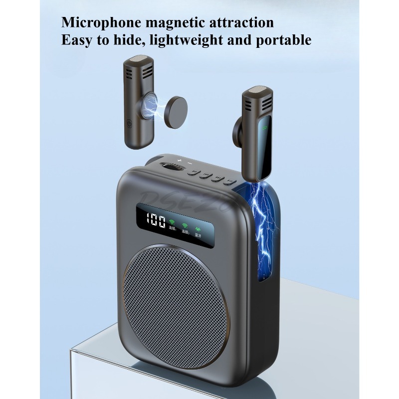 ワイヤレスアンプ 教師専用ワイヤレス Bluetooth マイク ツアーガイド プロモーション用ポータブルスピーカー