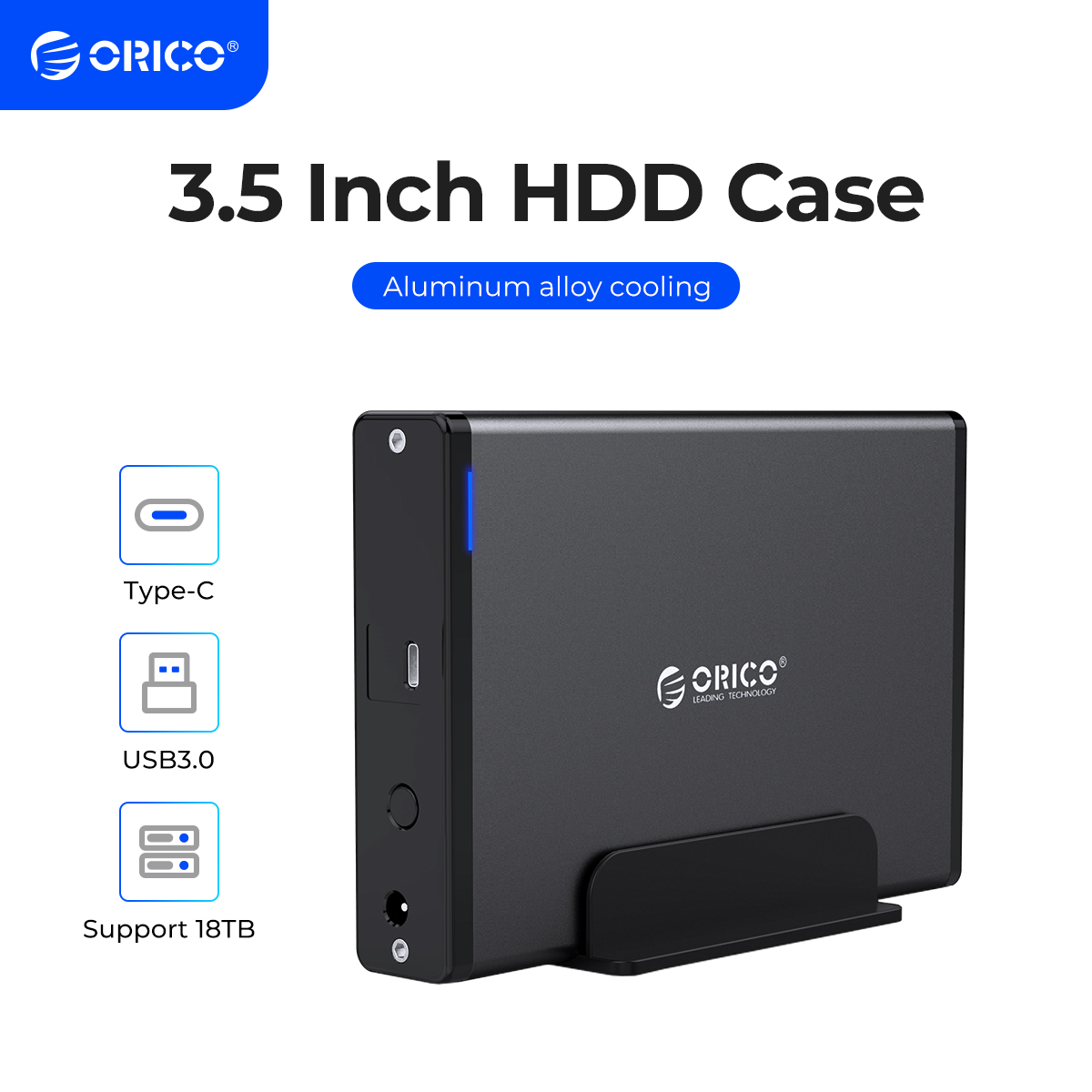 ORICO 3.5インチHDDケース Type-C