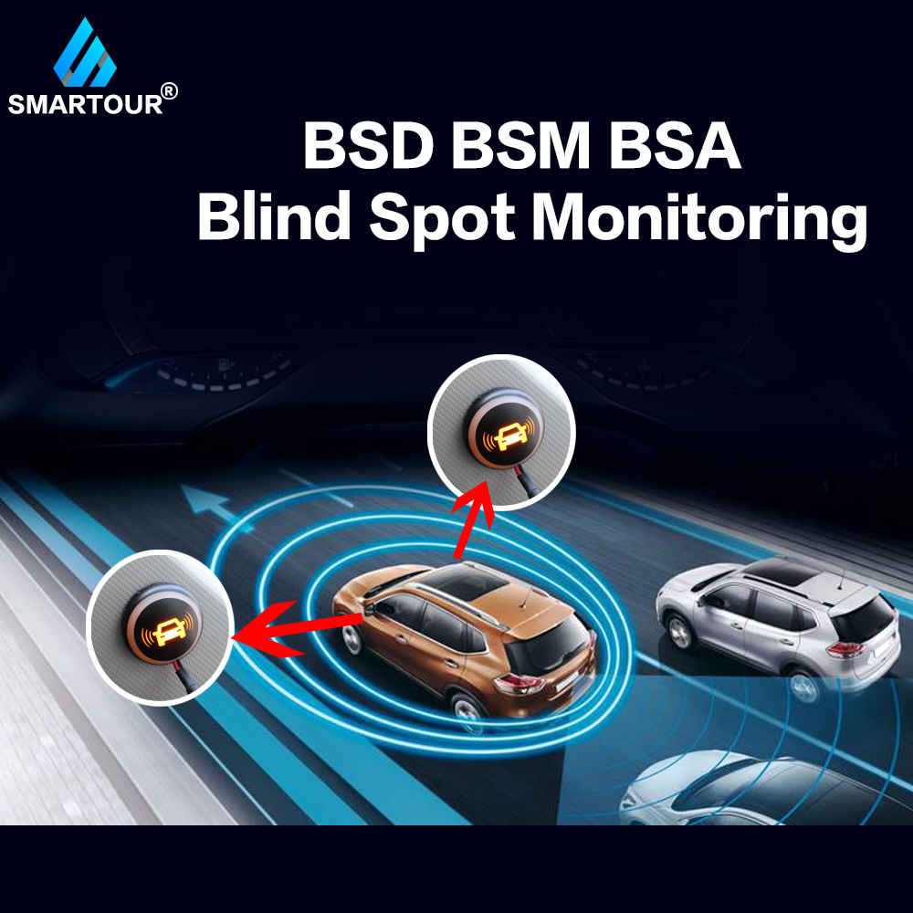 Smartour BSM BSD 車死角監視システム 12V レーダー検出システム超音波センサーアシスタント逆転支援付き