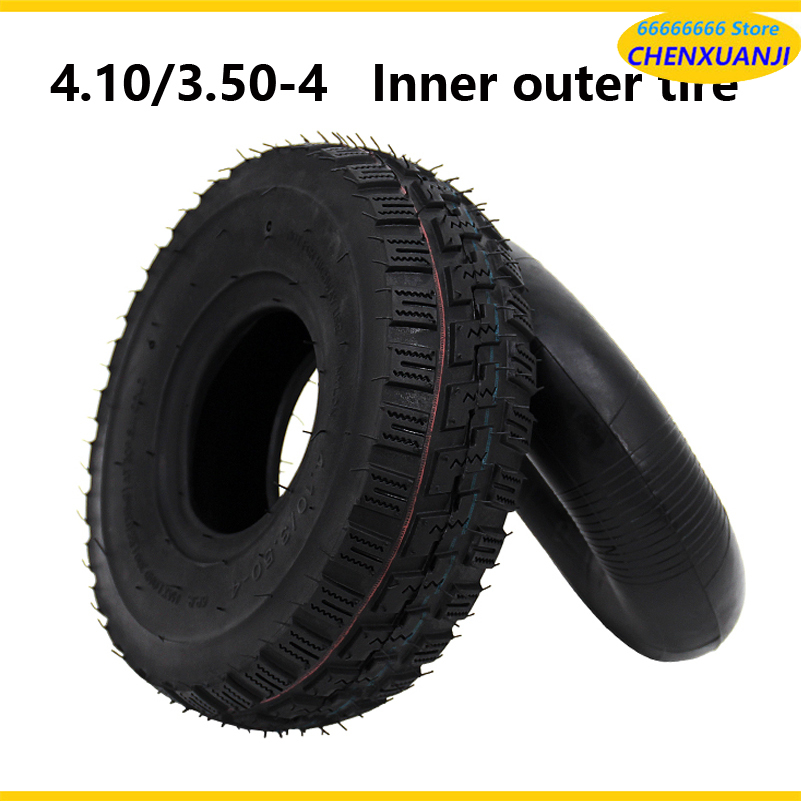 良質 4.10/3.50-4 内側外側タイヤ 410/350-4 空気圧ホイールタイヤオートバイ電動スクーター、トロリーアクセサリー