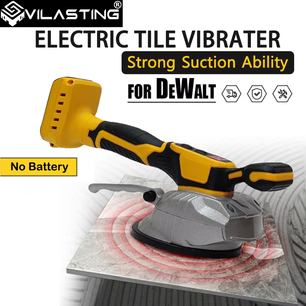 VILASTING タイルタイル張り機高負荷容量壁床タイル敷設 VibratingTool 8 調整可能な Dewalt 18V バッテリーピン
