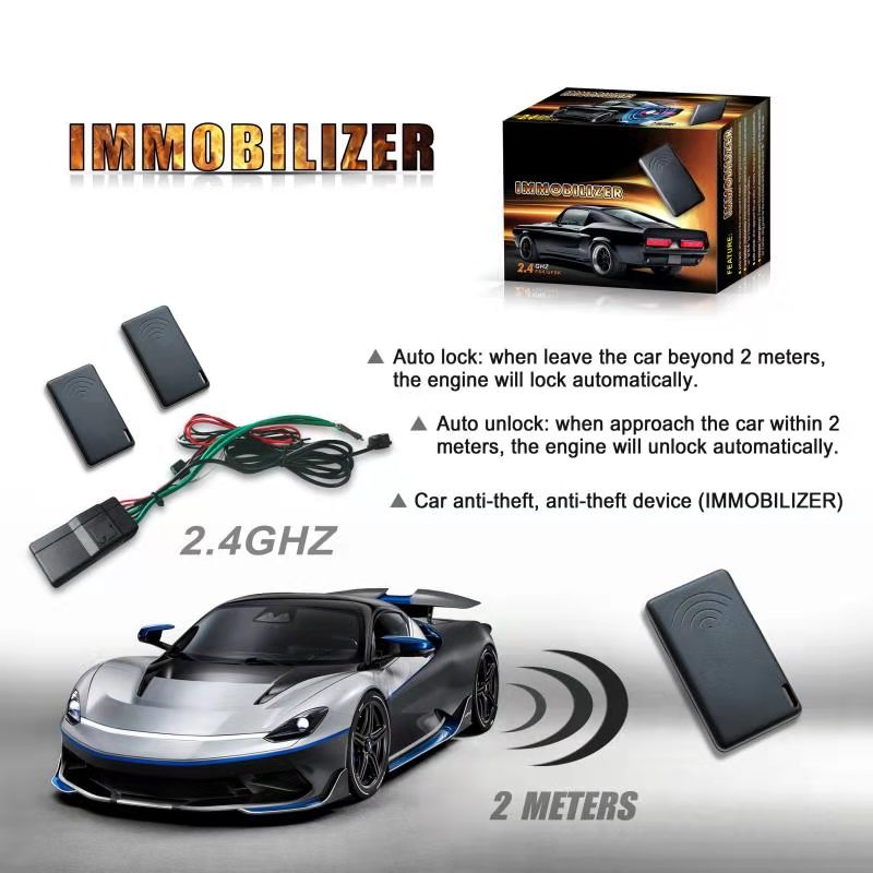 GD-10 イモビライザー RFID 2.4Ghz 車警報エンジンロックハイジャック防止回路インテリジェントカットオフシステム 12V ディーゼルトラック用