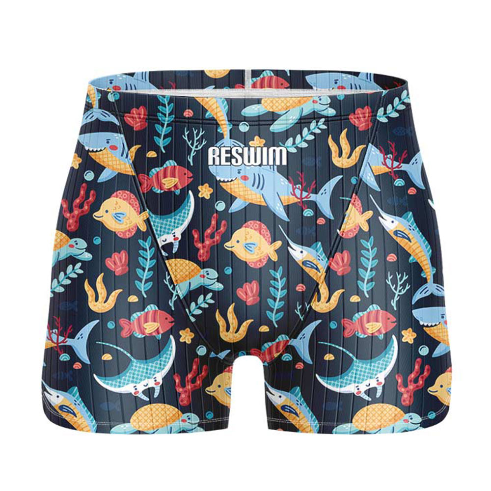 新しいメンズスイムジャマー水着ショーツアスレチックトレーニング夏男の子ビーチタイツ水着速乾水泳パンツサーフパンツ