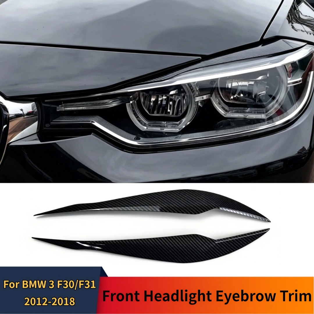 フロントヘッドライト眉毛まぶたトリム外装部品 BMW 3 シリーズ F30 F31 F35 318i 320i 2012-2018 ワイドボディ装飾修理された