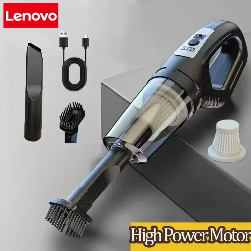 レノボ車掃除機 120 ワットハイパワー USB 充電ハンドヘルドコードレス掃除機強力な吸引車ホーム 69980000pa 新しい