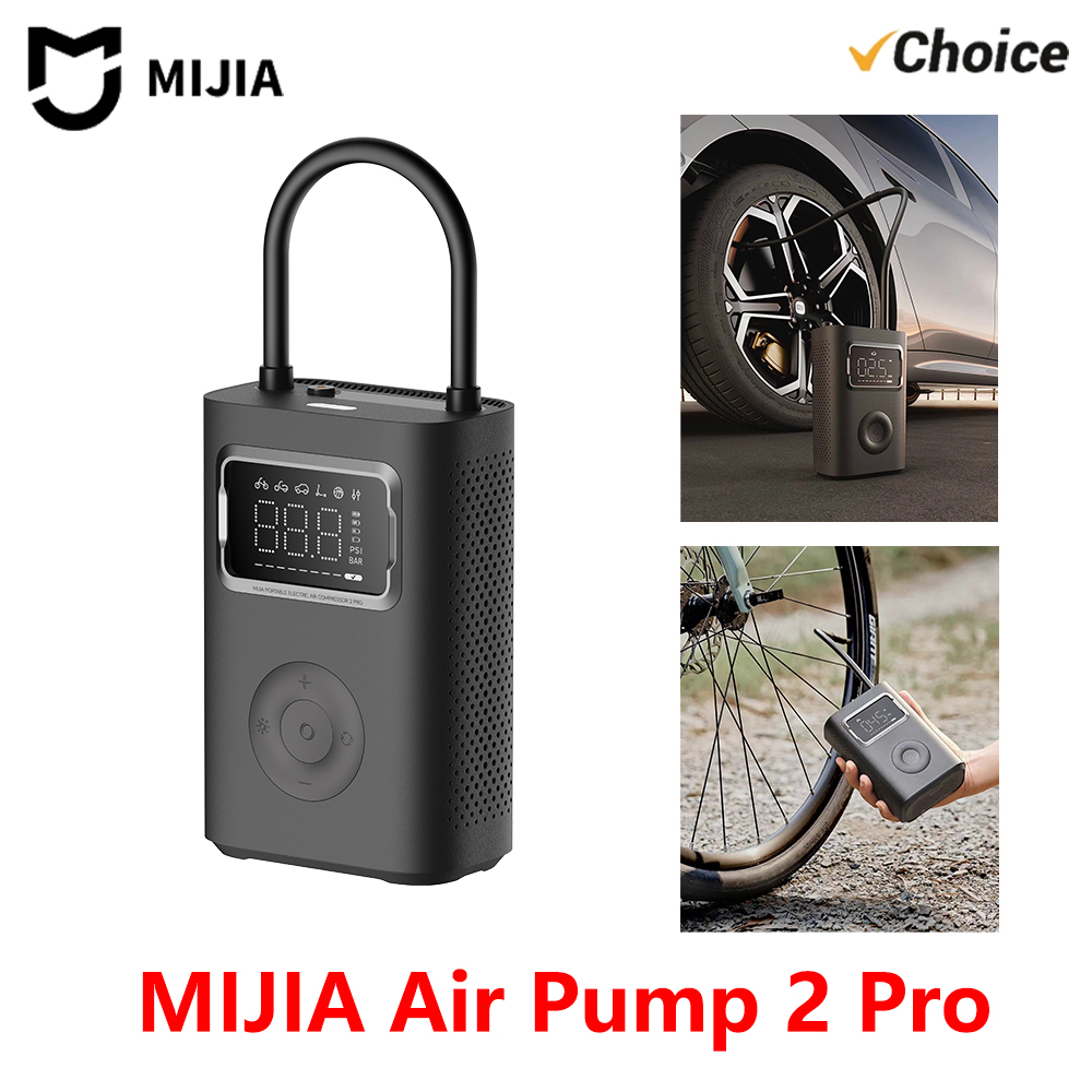 新しい MIJIA エアポンプ 2 プロポータブル電動エアコンプレッサー Mi インフレータブル宝物 150psi 高圧オートバイ車サッカー