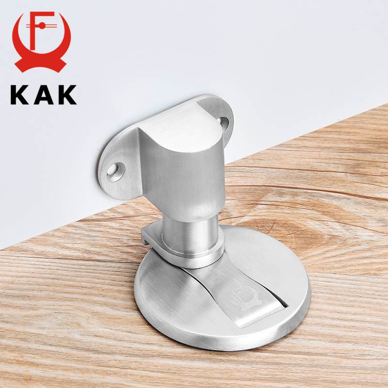 KAK 調節可能なドアホルダーステンレス鋼磁気ドアストッパー非パンチステッカー防水ドアストップ家具ドアハードウェア