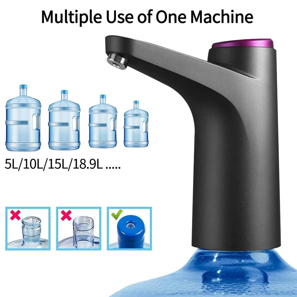 USB充電電気ウォーターボトルディスペンサー 5ガロンウォータージャグポンプ用 家庭、オフィス、キャンプの必需品