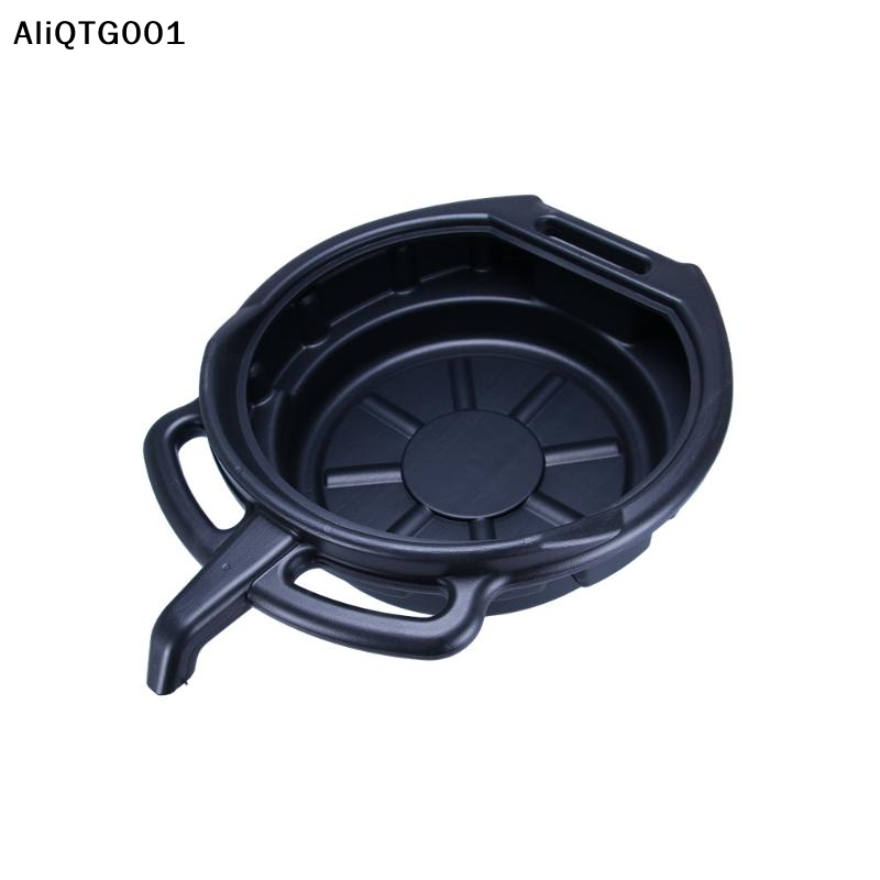 1 個車のメンテナンスと修理オイル収集盆地 10L/15L オイルドレンパン廃棄物エンジンオイルコレクターオイルドリップトレイハンドル付き
