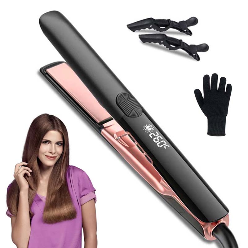 プロのフラットアイロンマイナスイオンセラミックヘアアイロン電気高速ヒートアップサロンスタイリングストレートアイロンアイロン
